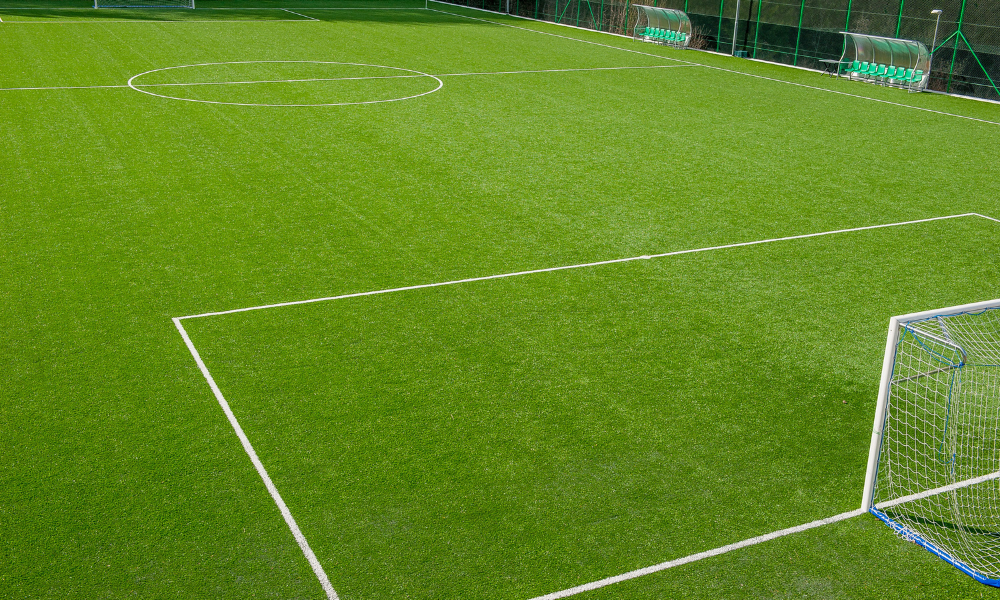 Terrain de foot en gazon synthétique